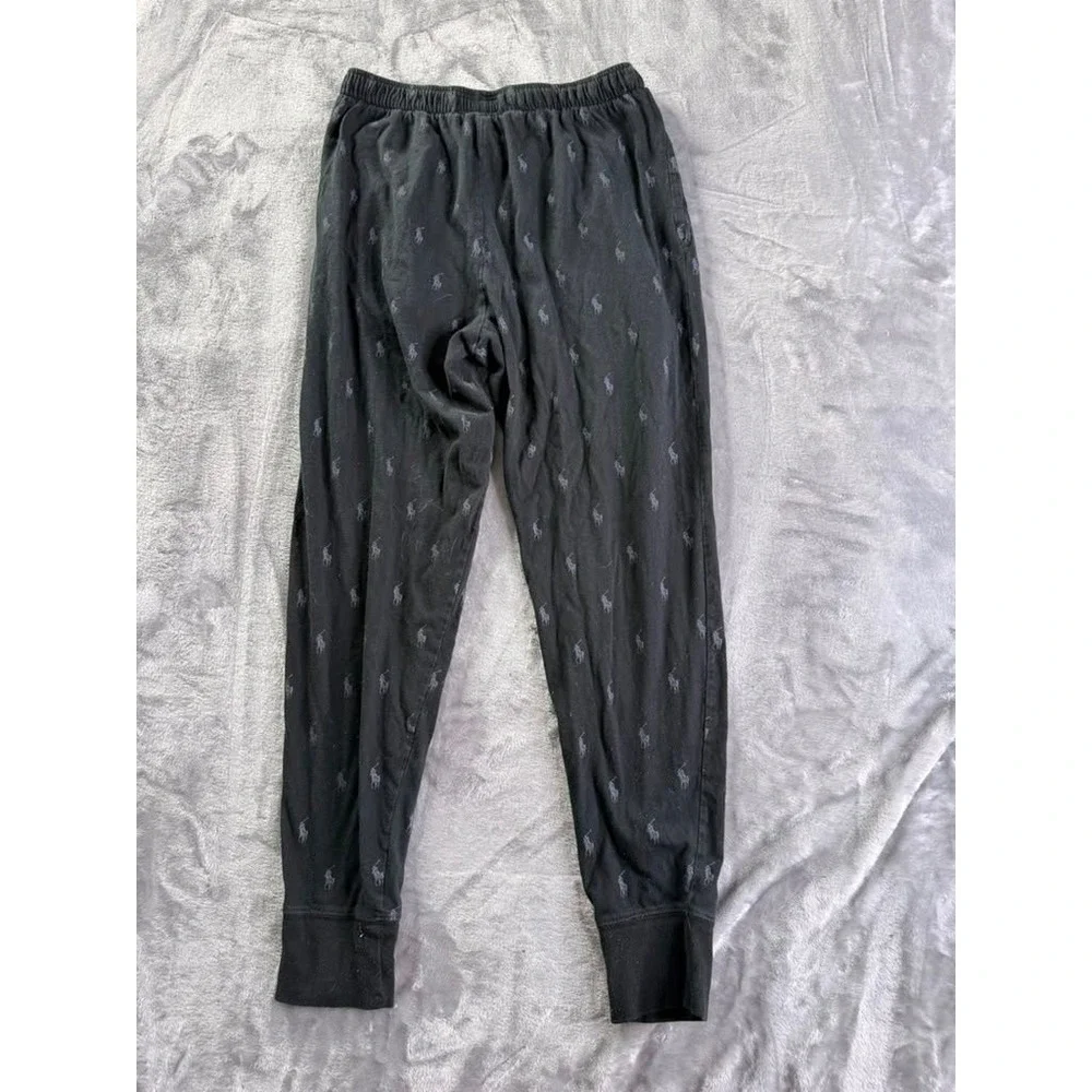 Polo Ralph Lauren Sleepwear Men's Pajama Pants S Black Drawstring Closure Cotton